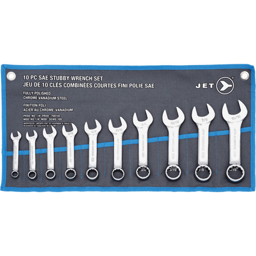 SCWS-10S Stubby Wrench Sets, Combination, 10 Pieces, Imperial PB Rental Co. Ltd.