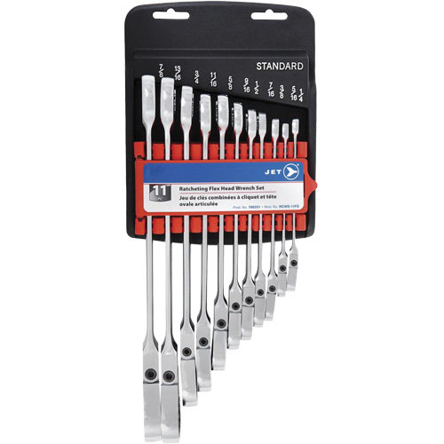 RCWS-11FS Flex Head Wrench Sets, Combination/Flex Head, 11 Pieces, Imperial PB Rental Co. Ltd.
