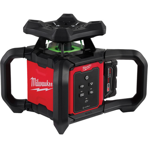 M18 Green Interior Rotary Laser Level Kit with Remote/Receiver & Wall Mount Bracket, 1000' (304.8 m) PB Rental Co. Ltd.