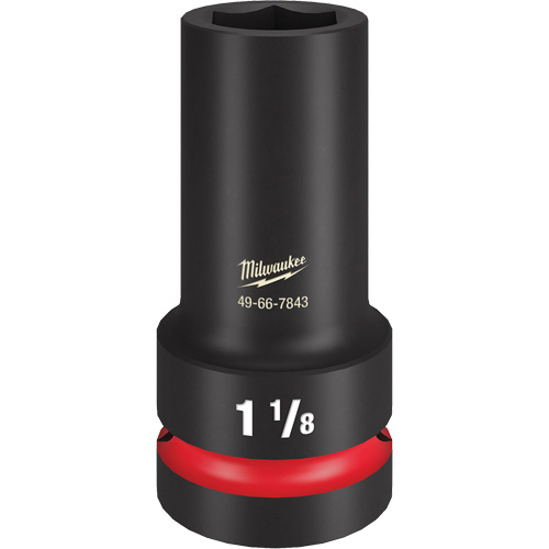 Douille &agrave; paroi extra mince Shockwave Impact Duty, Chocs, 1-1/8", Prise 1", 6 pans, Profond PB Rental Co. Ltd.