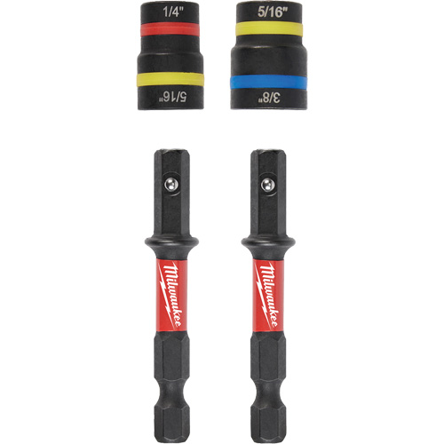 Jeu de tourne-&eacute;crous 2-en-1 Shockwave Impact Duty Quik-Clear, 5/16"/1/4"/3/8" prise, 2-1/2" lo, Magn&eacute;tique PB Rental Co. Ltd.