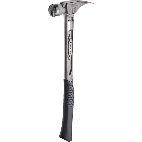 Marteau de charpente en titane meul&eacute; TIBONE, 15 oz, Prise en Acier plein, 17-17/50" lo PB Rental Co. Ltd.