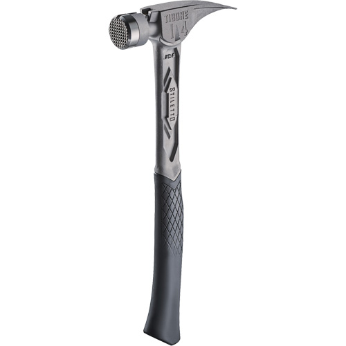 Marteau de charpente en titane meul&eacute; TIBONE, 14 oz, Prise en Acier plein, 15-1/4" lo PB Rental Co. Ltd.