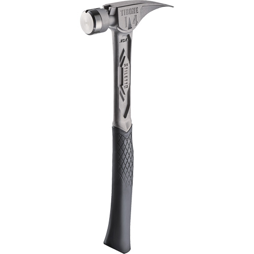Marteau de charpente en titane lisse TIBONE, 14 oz, Prise en Acier plein, 15-1/4" lo PB Rental Co. Ltd.