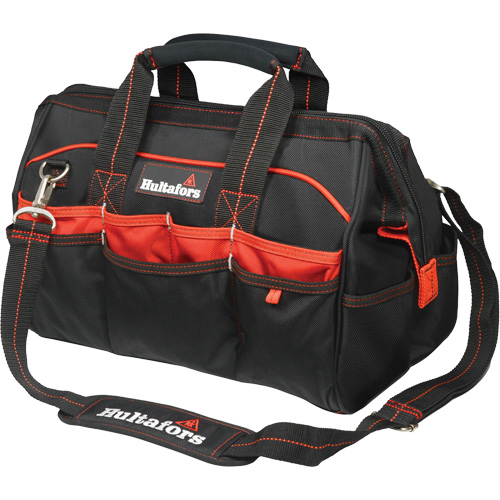 16" Tradesman's Tool Bag, Ballistic Polyester, Black/Red PB Rental Co. Ltd.