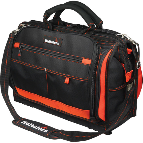 Porte-outils &agrave; compartiments multiples de 18", Polyester balistique, 50 pochettes, Noir/Rouge PB Rental Co. Ltd.