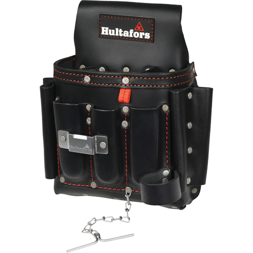 Electrician's Tool Pouch, Leather, 8 Pockets, Black PB Rental Co. Ltd.
