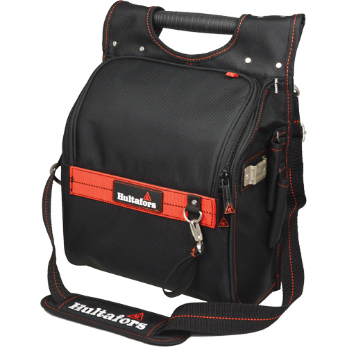 Pochette porte-outils pour &eacute;lectricien professionnel &agrave; fermeture &agrave; glissi&egrave;re, Polyester balistique, 19 pochettes, Noir/Rouge PB Rental Co. Ltd.