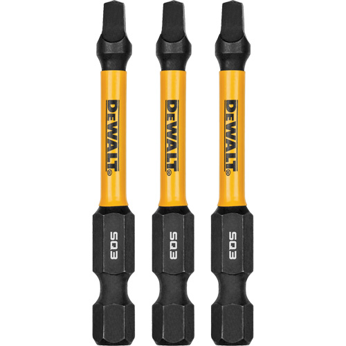 3-Piece FLEXTORQ&reg; Impact Screwdriving Bits, Square, #3, 1/4" Drive PB Rental Co. Ltd.