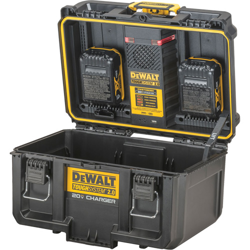 ToughSystem&reg; 2.0 20V Dual Port Charger, 14" x 15" x 9", Black/Yellow PB Rental Co. Ltd.