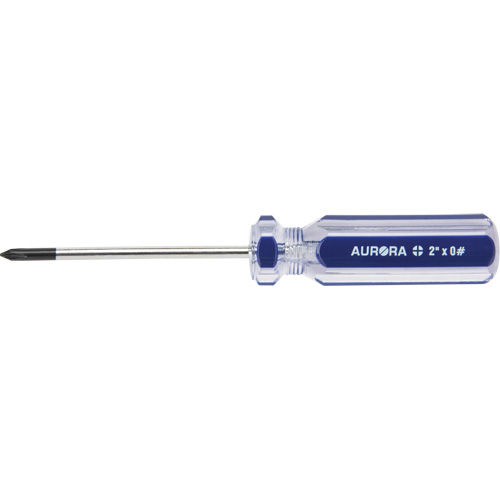 Blue Transparent Striped Philips Screwdriver, #0, Plastic Handle PB Rental Co. Ltd.