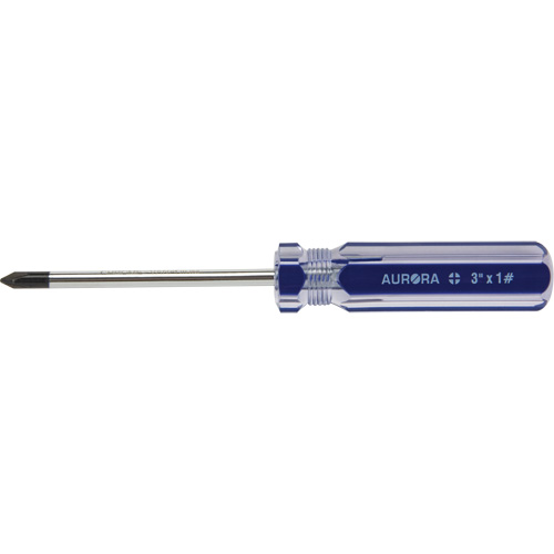 Blue Transparent Striped Philips Screwdriver, #1, Plastic Handle PB Rental Co. Ltd.