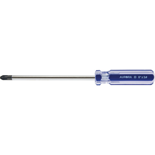 Blue Transparent Striped Philips Screwdriver, #3, Plastic Handle PB Rental Co. Ltd.