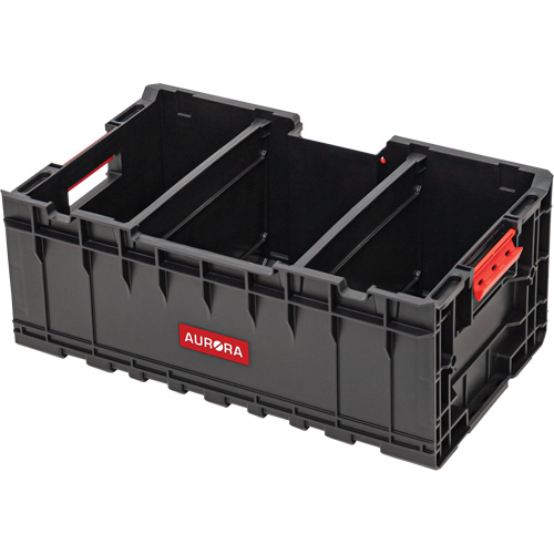 Arx Tool Crate with Dividers, 22-7/10" x 14-1/10" x 9-3/10", Black PB Rental Co. Ltd.