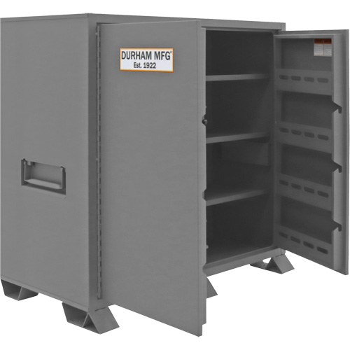 Armoire de rangement pour le chantier, Acier, 59 pi³, Gris PB Rental Co. Ltd.