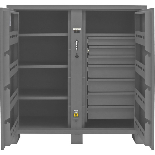 Armoire de rangement pour le chantier, Acier, 59 pi³, Gris PB Rental Co. Ltd.