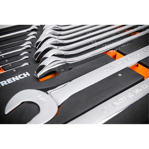 12-Point Long Pattern Combination Metric Wrench Set in Foam Storage Tray, Open-Ended, 24 Pieces, Metric PB Rental Co. Ltd.