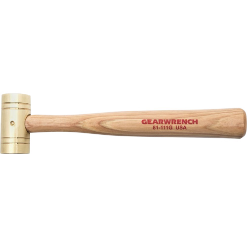 Marteau en laiton avec manche en noyer, Poids de la t&ecirc;te 1 lb, 11" lo PB Rental Co. Ltd.