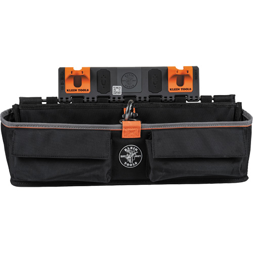 Bucket Work CentreS-Hook Large Pouch Module, Nylon, 3 Pockets, Black/Orange PB Rental Co. Ltd.