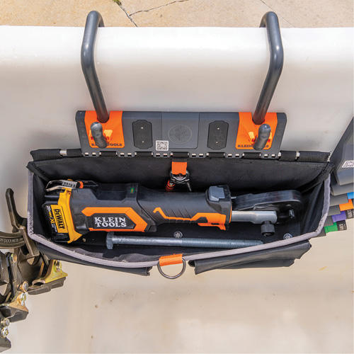 Bucket Work CentreS-Hook Large Pouch Module, Nylon, 3 Pockets, Black/Orange PB Rental Co. Ltd.