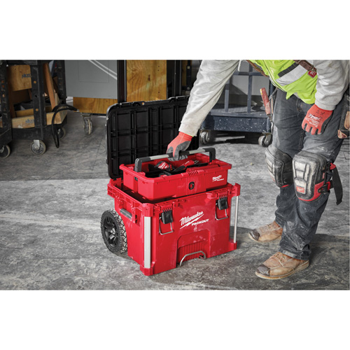 Boîte &agrave; outils sur roues PACKOUT, 18" x 22" x 19-1/2", Noir/Rouge PB Rental Co. Ltd.