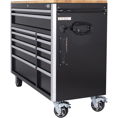 HDRC5212 Armoire mobile de s&eacute;rie HD, 12 tiroirs, 51-1/4" la x 21" p x 40-3/10" h, Noir PB Rental Co. Ltd.