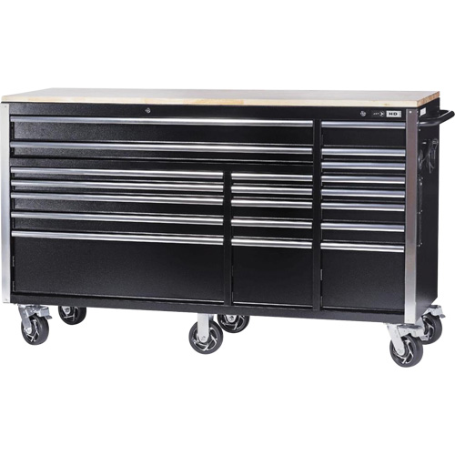 HDRC7220 Armoire mobile de s&eacute;rie HD, 20 tiroirs, 72" la x 24" p x 42-3/10" h, Noir PB Rental Co. Ltd.