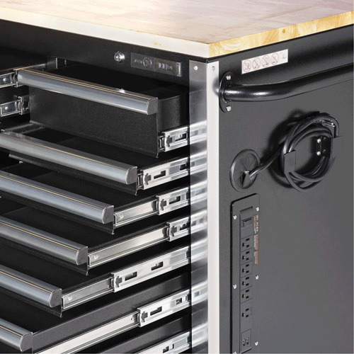 HDRC7220 Armoire mobile de s&eacute;rie HD, 20 tiroirs, 72" la x 24" p x 42-3/10" h, Noir PB Rental Co. Ltd.