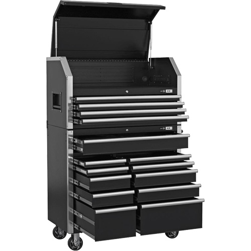 HDCC-4115 HD Series Toolbox Combo, 21-1/2" D x 44-1/5" W x 63-3/10" H, Black PB Rental Co. Ltd.