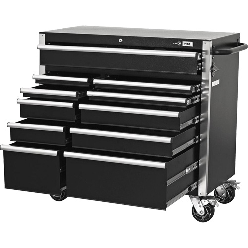 HDCC-4115 HD Series Toolbox Combo, 21-1/2" D x 44-1/5" W x 63-3/10" H, Black PB Rental Co. Ltd.
