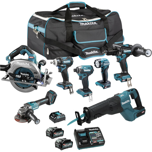 Ensemble 7 outils &agrave; moteur sans balai XGT, Lithium-ion, 40 V PB Rental Co. Ltd.