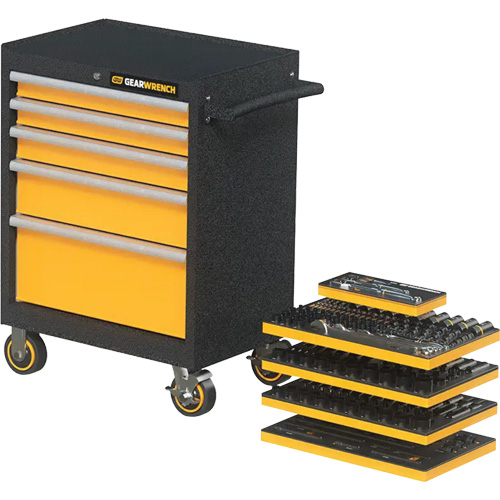 Jeu d'outils de m&eacute;canicien dans des plateaux modulaires en mousse avec conteneur de rangement, 247 morceaux PB Rental Co. Ltd.