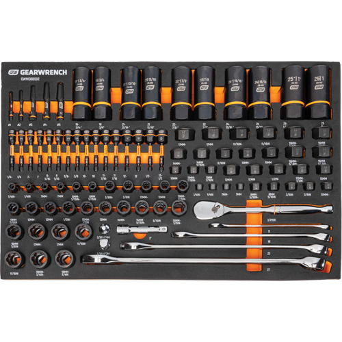 Jeu d'outils de m&eacute;canicien dans des plateaux modulaires en mousse avec conteneur de rangement, 247 morceaux PB Rental Co. Ltd.
