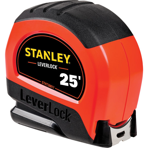High-Visibility LEVERLOCK&reg; Tape Measure, 25', Imperial Graduations PB Rental Co. Ltd.