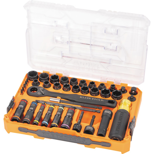 Jeu complet de douilles &agrave; chocs ouvertes & basculantes KNECT, 39 Mcx, Chocs PB Rental Co. Ltd.
