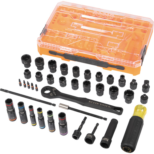 Jeu complet de douilles &agrave; chocs ouvertes & basculantes KNECT, 39 Mcx, Chocs PB Rental Co. Ltd.