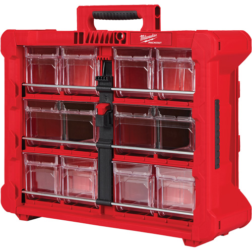 PACKOUT Tilt Bin Organizer, 15-1/5" x 19-7/10" x 6-7/10", Black/Red PB Rental Co. Ltd.