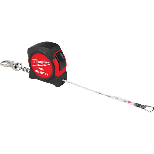 Ruban &agrave; mesurer pour diam&egrave;tre de tuyau, 6,5', Marques de goujon 1/100&egrave;me de pouce PB Rental Co. Ltd.