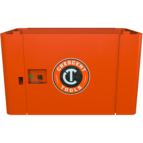 Armoire de rangement s&eacute;curis&eacute;e RAILWORKS en acier avec panneau &agrave; porte simple verrouillable PB Rental Co. Ltd.