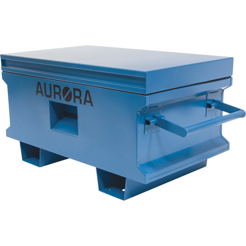 Coffre &agrave; outils de chantier, 33" x 20-3/10" x 18-3/10", Acier, Bleu PB Rental Co. Ltd.