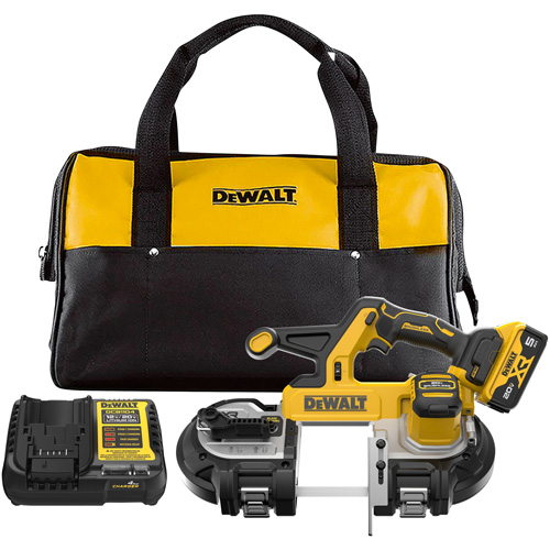 XR&reg; Mid-Size Bandsaw with 5 Ah Battery Kit, 20 V, 3-3/8" Capacity PB Rental Co. Ltd.