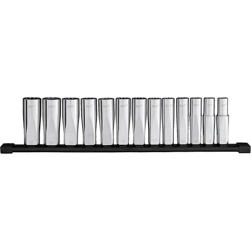 Jeu de douilles &agrave; puits profondes m&eacute;triques &agrave; 12 pans, 13 Mcx, Prise de 1/2", Profond PB Rental Co. Ltd.