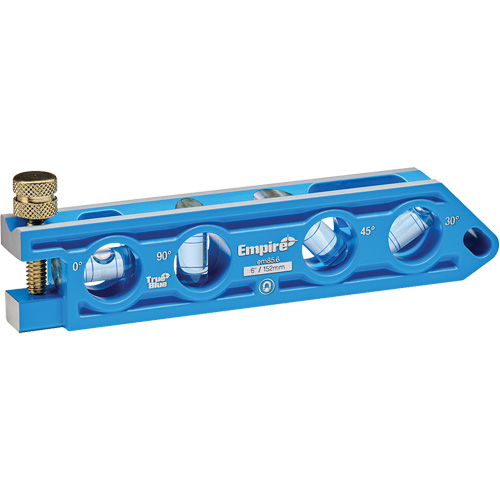 TRUE BLUE&reg; Die Cast Torpedo Level, 6" L, Aluminum, 4 Vials PB Rental Co. Ltd.