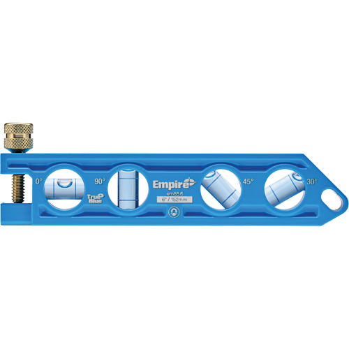 TRUE BLUE&reg; Die Cast Torpedo Level, 6" L, Aluminum, 4 Vials PB Rental Co. Ltd.