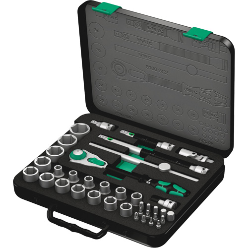 Jeu de cliquets rapides Zyklop 8100 SC 2, 37 Mcx, Prise de 3/8" PB Rental Co. Ltd.