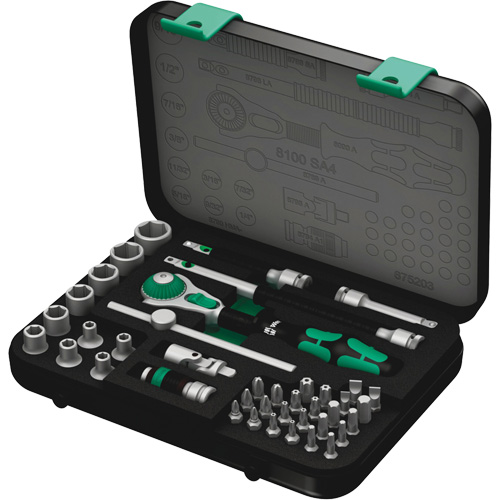 Jeu de cliquets rapides Zyklop 8100 SA 4, 41 Mcx, Prise de 1/4" PB Rental Co. Ltd.