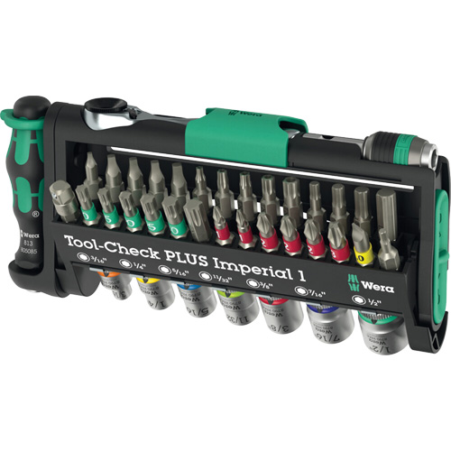 Ensemble d'outils en mesures imp&eacute;riales 1 Tool-Check PLUS, 39 Mcx, Prise de 1/4" PB Rental Co. Ltd.
