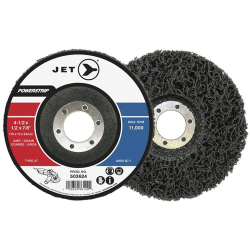 Meule &agrave; centre d&eacute;prim&eacute; pour pr&eacute;paration de surfaces POWERSTRIP XCL, 4-1/2" dia. PB Rental Co. Ltd.