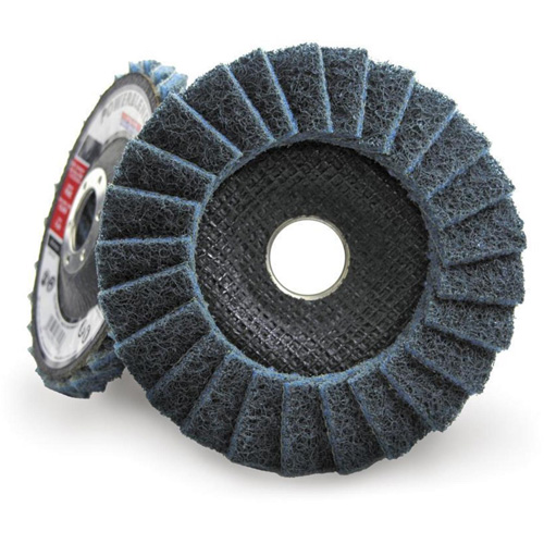 Disque &agrave; lamelles incurv&eacute; pour traitement de surface POWERBLEND SCD, 4-1/2" x 7/8", Type 29, Grain Fin PB Rental Co. Ltd.