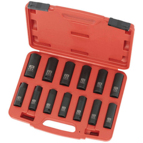 Jeu de douilles m&eacute;triques IPS-1312DM, 13 Mcx, Chocs, Prise de 1/2", Profond PB Rental Co. Ltd.
